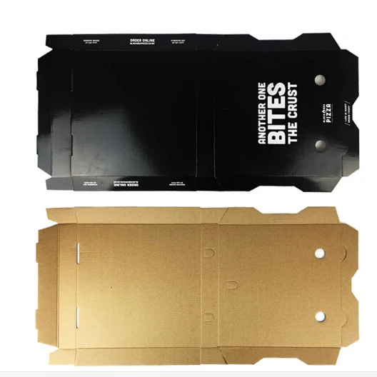 Pizza Box 12 16 Inch Custom Made Corrugated Black Pizza Box