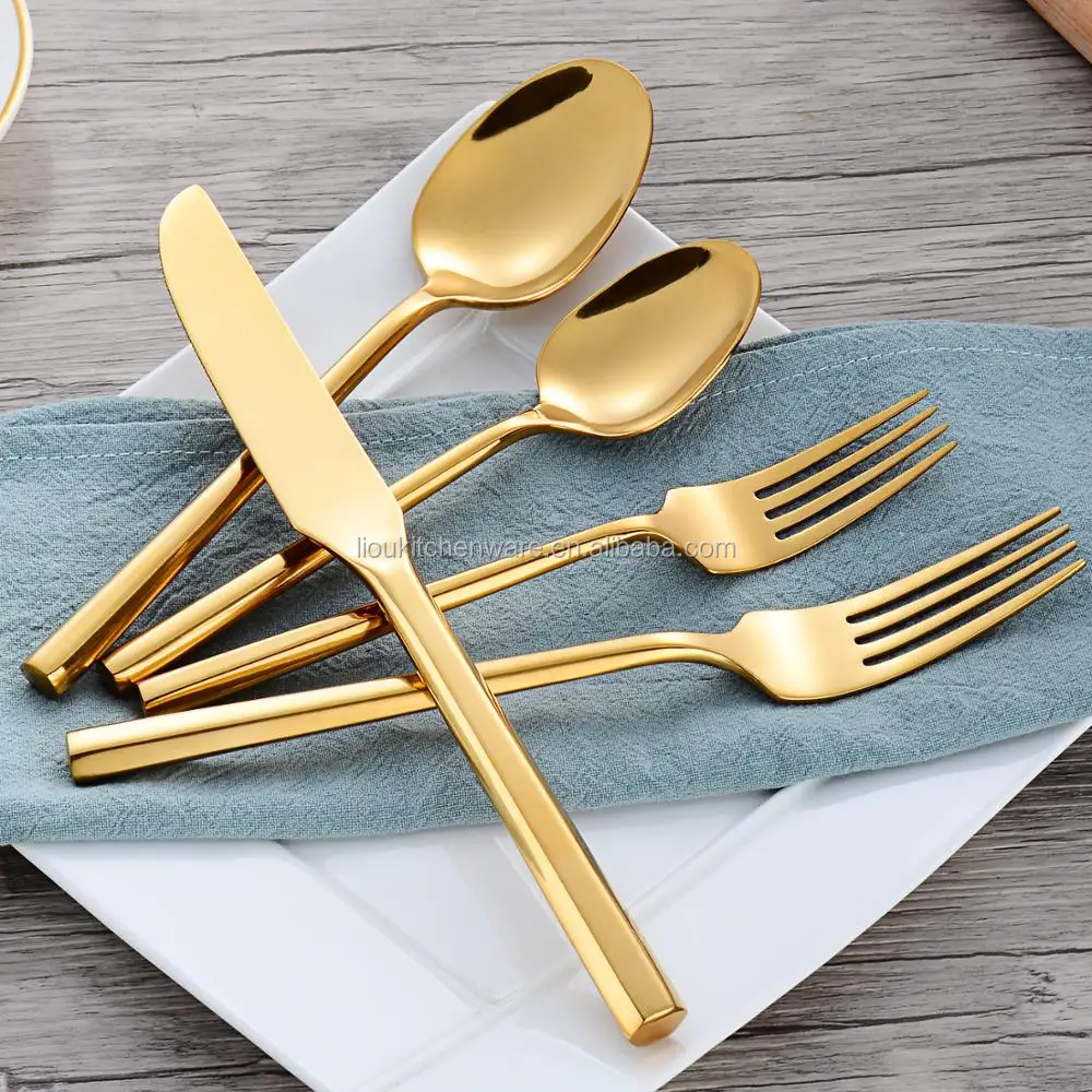 Wholeware Wedding Restaurant Cutleries Fork/Knife/Spoon Silverware