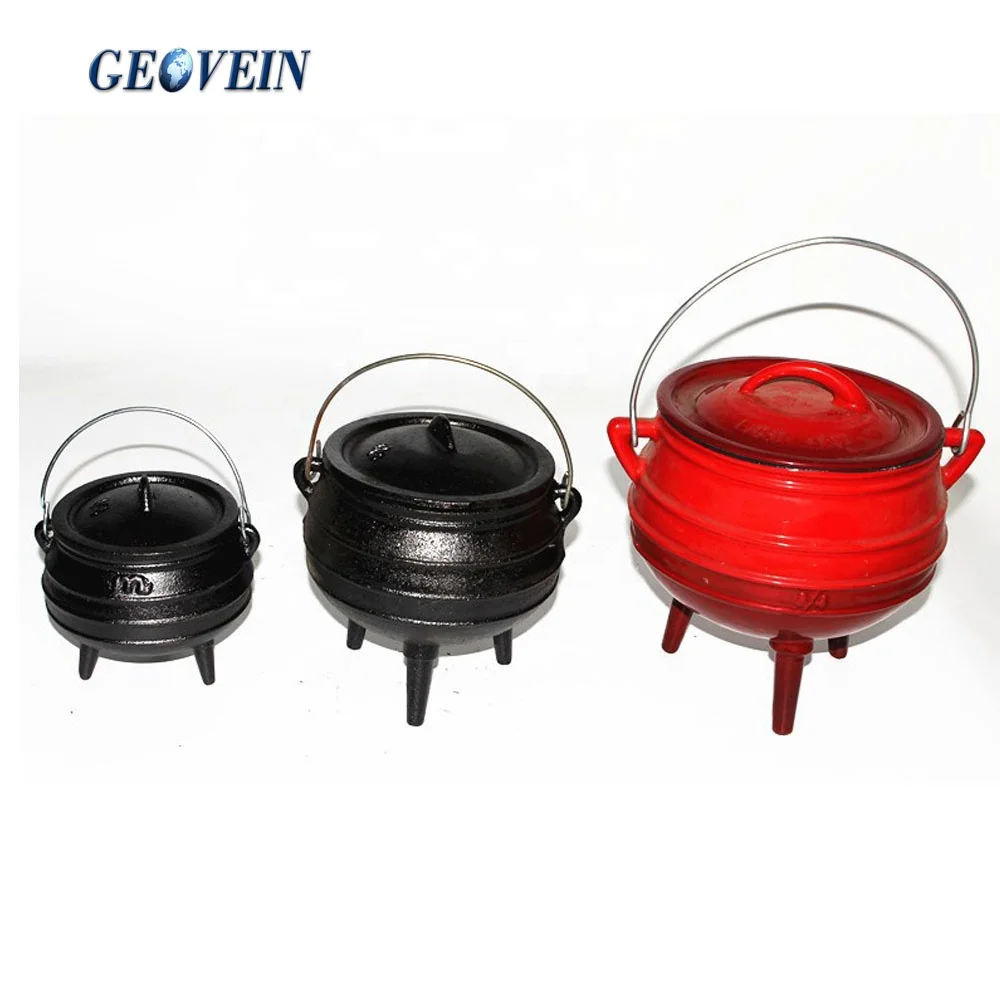 CAST IRON MINI POTJIE POT 1/4 3-LEG BLACK - Core Catering