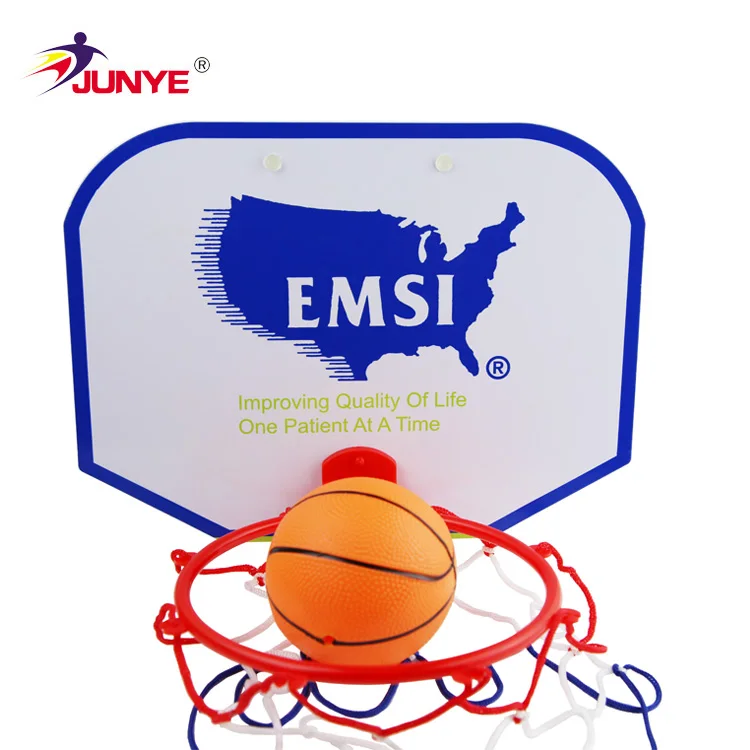 Mini cerceau et ballon de basket-ball en plastique d'intérieur faits sur commande d'enfants avec la pompe pour la jante de basket-ball de DoorH