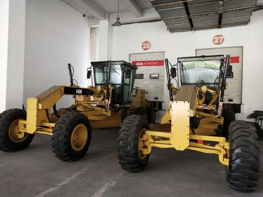 Used Motor Grader CAT 140K 100% Original High Quality Cat Grader for Sale in Shanghai China
