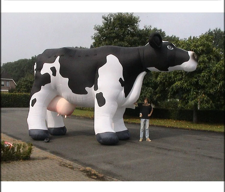 Customized Large PVC Inflatable Cow for Advertising
