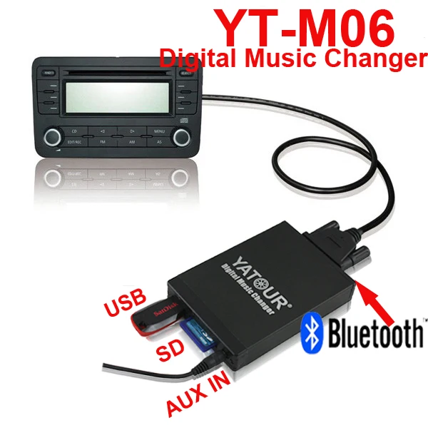 DMC Autoradio Bluetooth Digital Music Changer USB SD Drive AUX