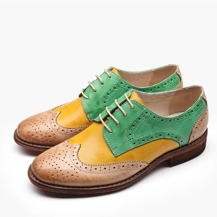 Handmade Customized LOGO Classic Genuine Leather Lace up Formal Dress Oxfords Shoes for Women and Men
