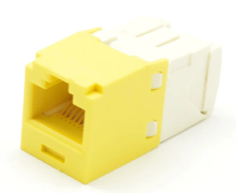 Gold plating cat5e cat6 modular rj45 jack for patch panel PAN type female rj45 cat6 keystone jack