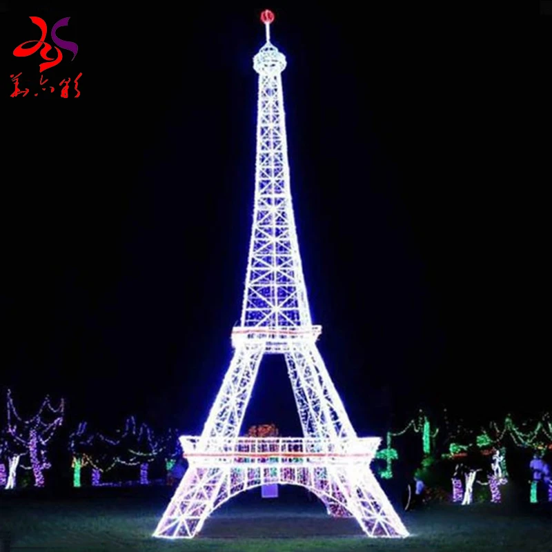 Outdoor Decoration LED Eiffel Tower Lighting 3D Waterproof - China  Christmas Lights and LED Christmas Lights price