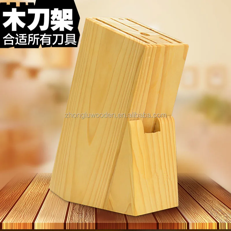 20 slot wood universal knife block