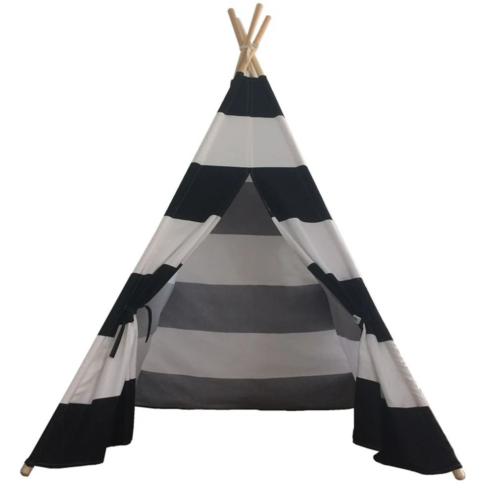 Tipi indio para niños Tipi de tela de lona de algodón, casa de
