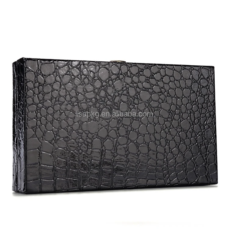 
Роскошный пустой черный держатель для ключей в форме книги деревянный ящик с металлическим замком 