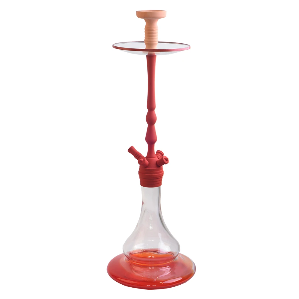 Red Glass Hookah Base Aluminum Hookah Shisha With Hookah Accessories Cachimba Chicha Buy Red