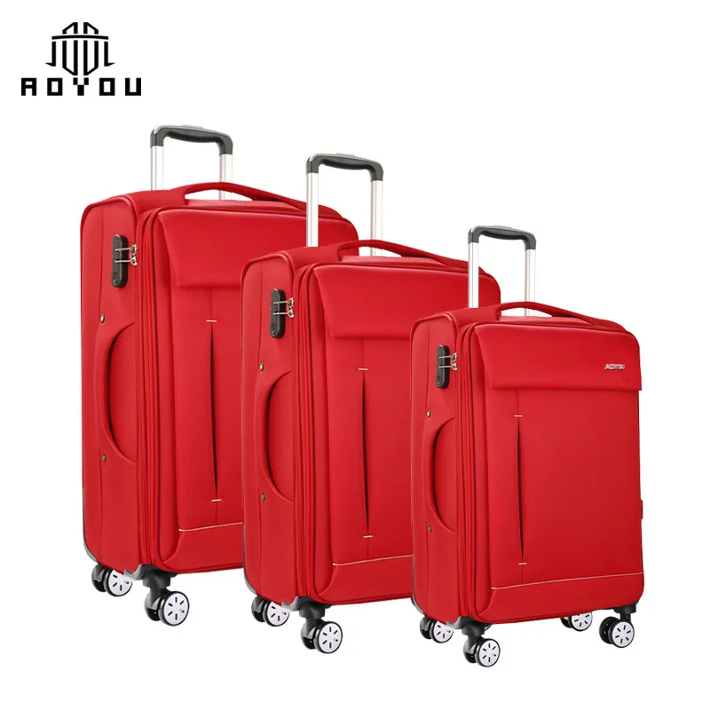 Wholesale New Model business suitcase trolley case with universal wheel  large capacity code box 20 24 28 inch luggage sets From m.