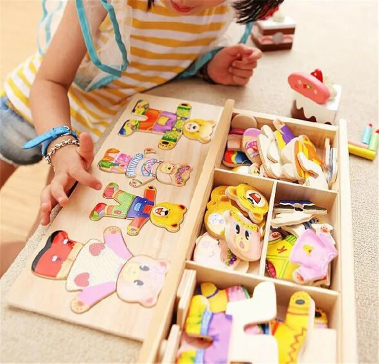 FQ Марка Оптовая Высокое качество образования детей игрушка письмо деревянные головоломки