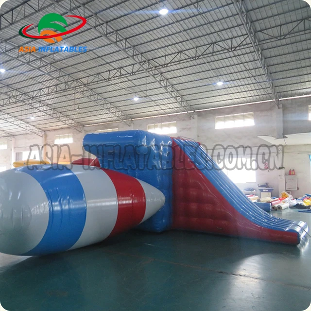 Summer Water Tower for Floating and Climbing High-Inflatable Water Jumping Tower with Water Blob Fun Ride-on Product