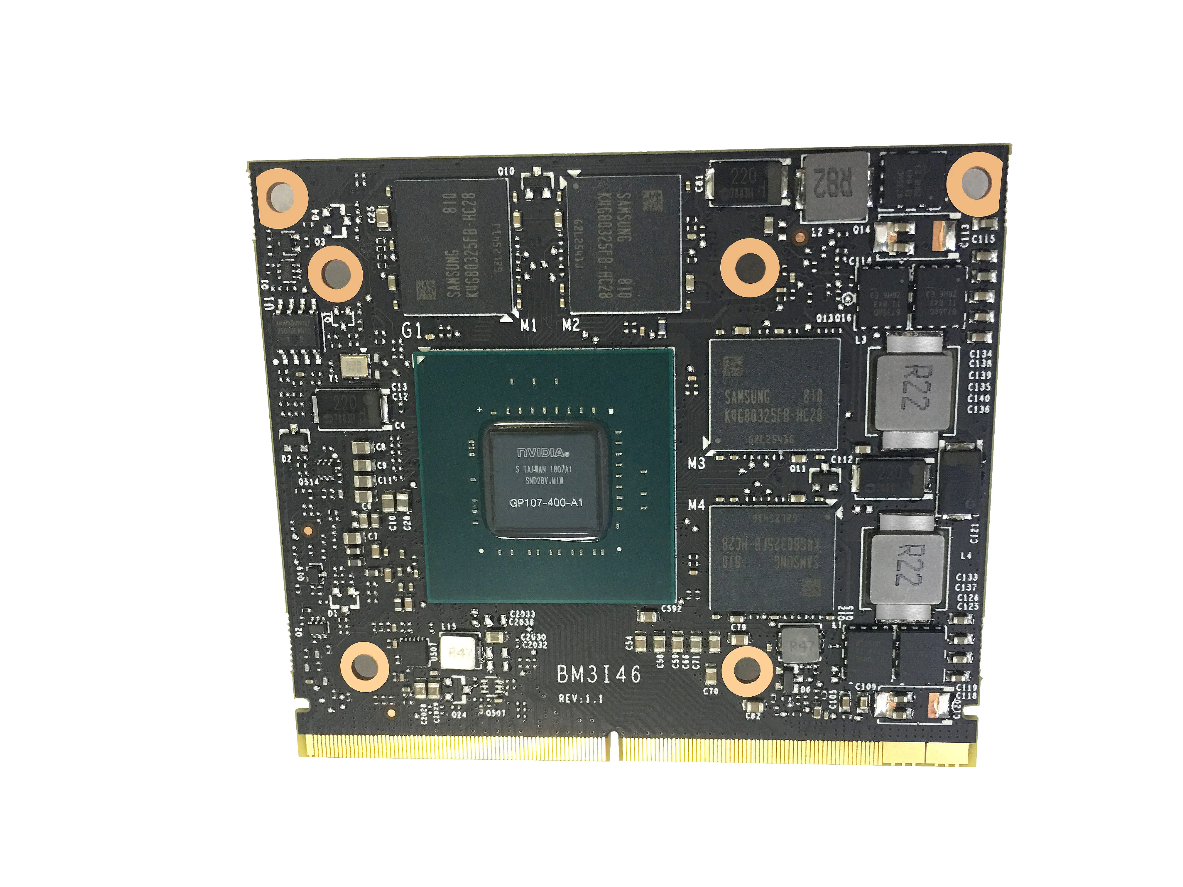 
Оригинальные чипы от производителя GTX1050 NV MXM card 