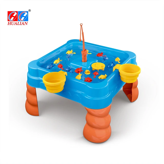 sand and water fishing table