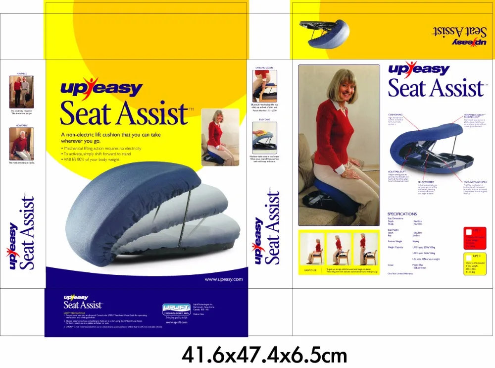 Lifting Cushion Seat Assist Chair Seat Lift - Weight Limit 80