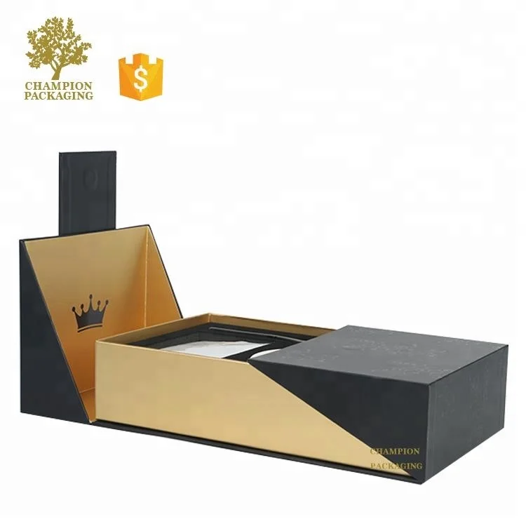 Unique Design Premium Custom Black Matt Lamination Perfume Samples Black Box Packaging Boxes