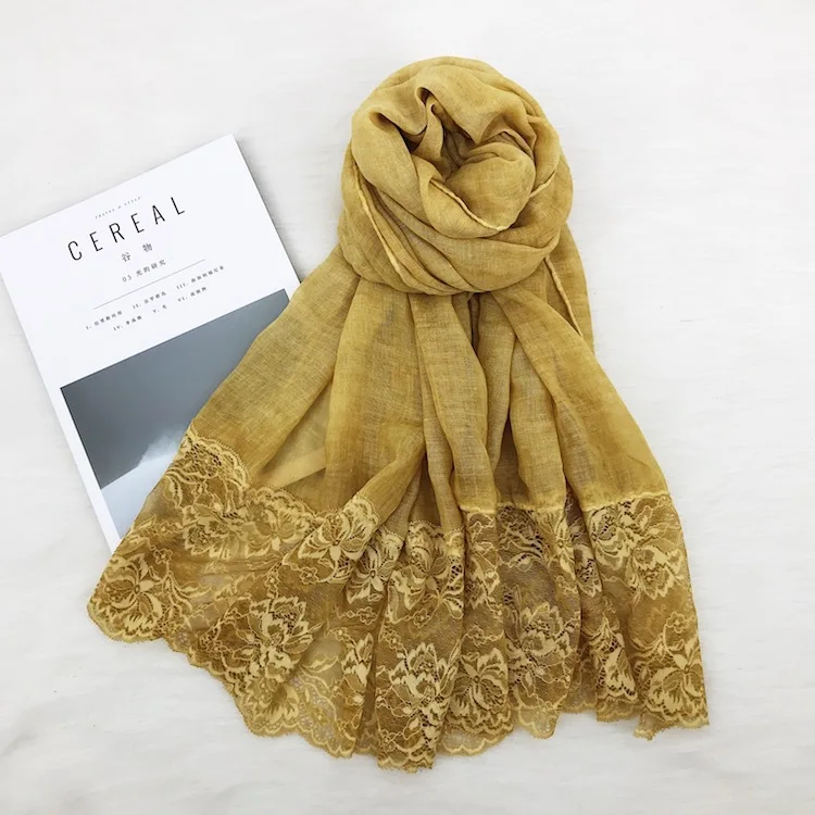 janesmith✨cotton polyester lace scarf Lavender Lace Scarf
