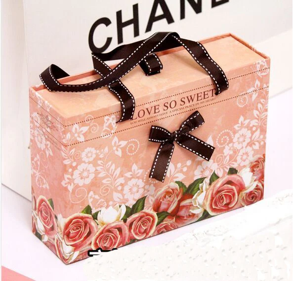 luxury gift bags with ribbon