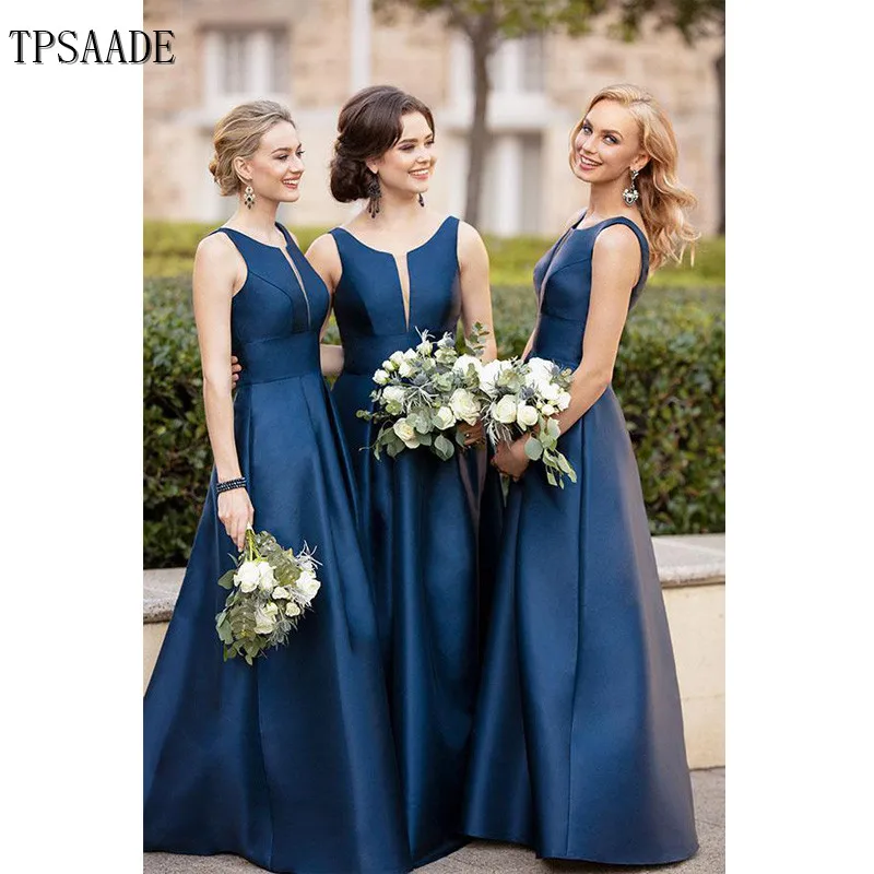 Buy Royal Blue Bridesmaid Dress,Satin ...