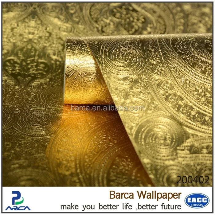 用于室内设计的闪亮pvc 壁纸金箔壁纸 Buy 金色壁纸 闪闪发光的壁纸 墙纸product On Alibaba Com