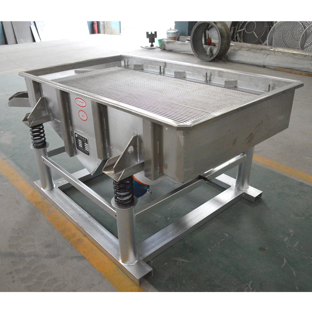 Pebbles Linear Vibrating Screen Linear Vibratory Sieve/mustard Seeds Vibrating Sieve Machine