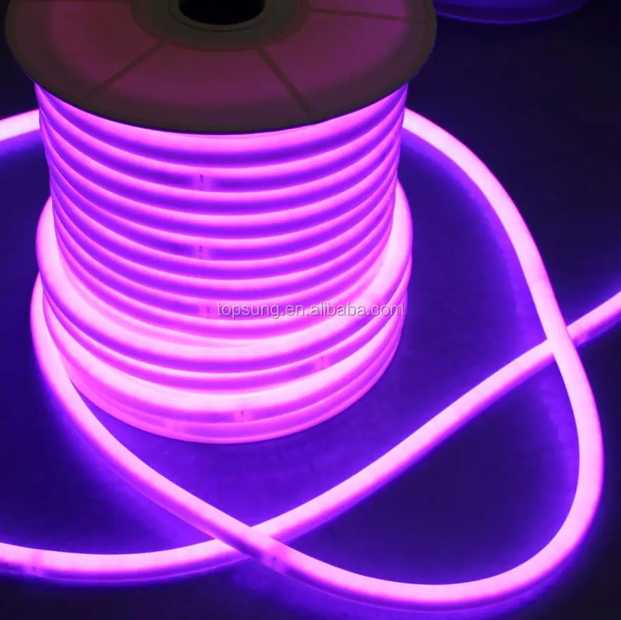 360 Degree Round Led Neon Flex Light Rope 220v RGB 230V Flexible Strip Outdoor Lighting
