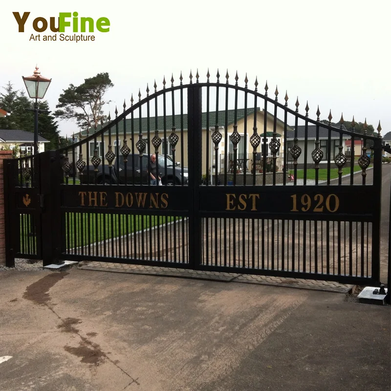 Fancy Wrought Iron Gate for Castle