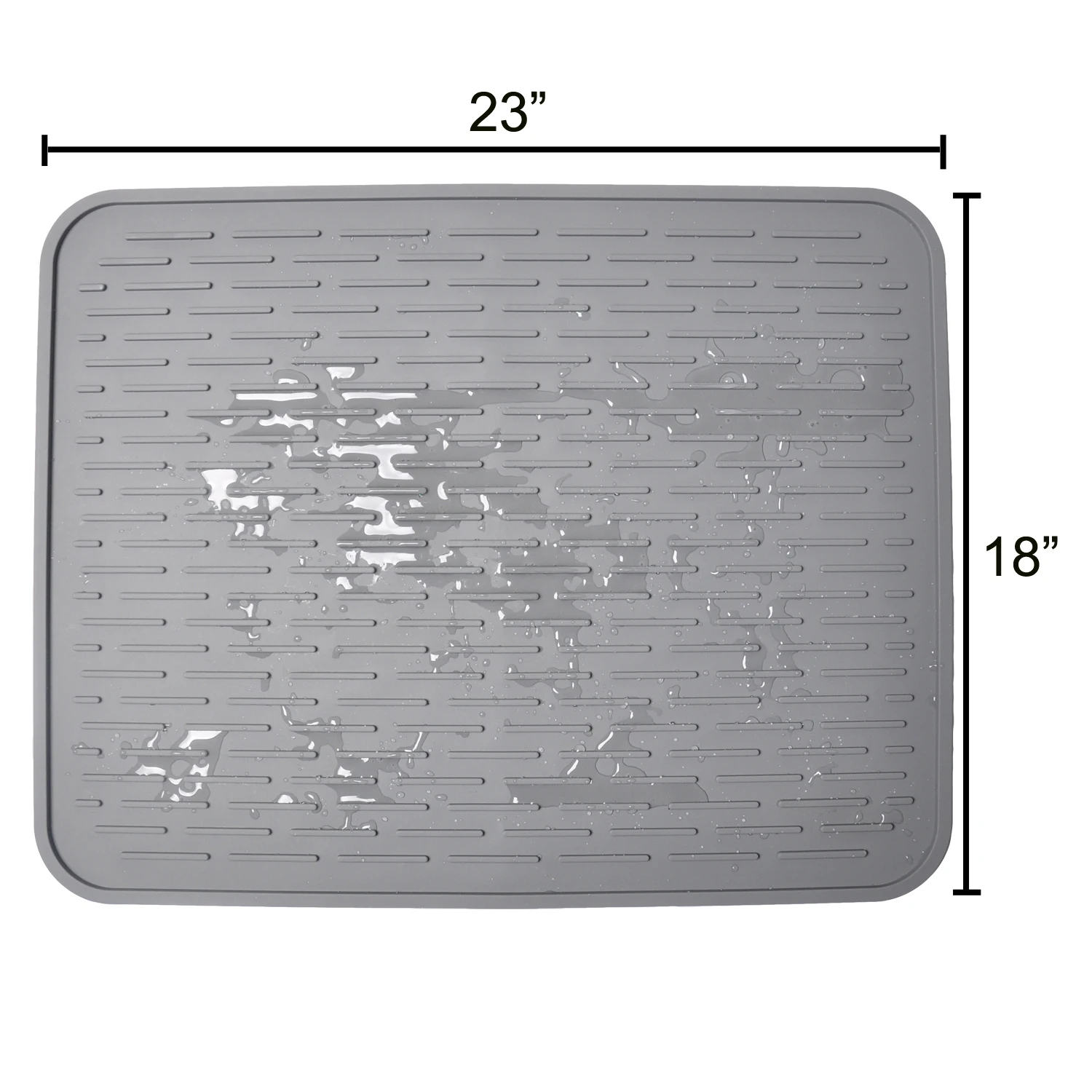 Renjia Extra Large Sink Mat Original Dish Drying Mat Silicone Dish