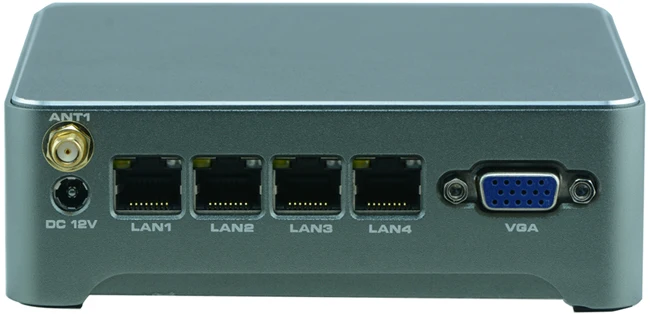 Безвентиляторный 4 lan firewall appliance J1900 четырехъядерный процессор 2 ГБ RAM 32 SSD