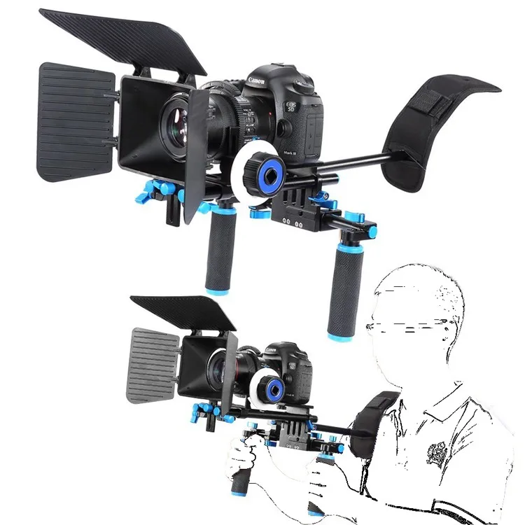 Source DSLR Rig Movie Kit Shoulder Mount Rig Follow Focus Rig