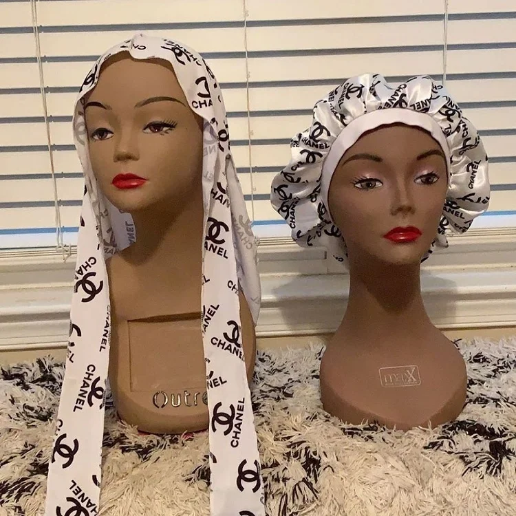 Source Vendor Wholesale Luxury Velvet Designer Du rag And Bonnet