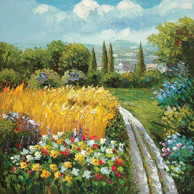 China Manufacture Crazy Selling Oil Painting Landscape Nature Wall Art Decoration - Oil Landscape Nature,Spring Landscape Oil Painting,Wall Art Decoration Product on Alibaba.com