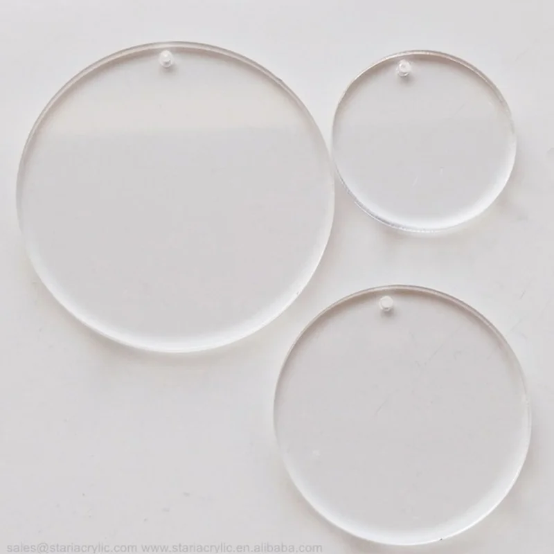 craft acrylic disc acrylic circles clear