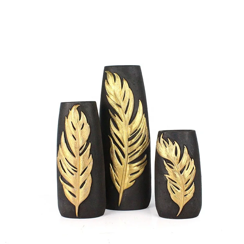 Nordic Unique Design Modern Art Decor Resin Flower Vases