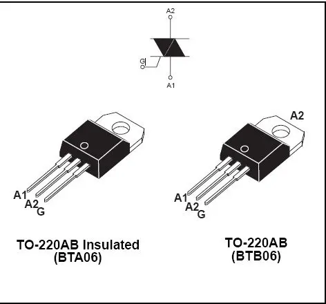 Bta06 600c схема включения