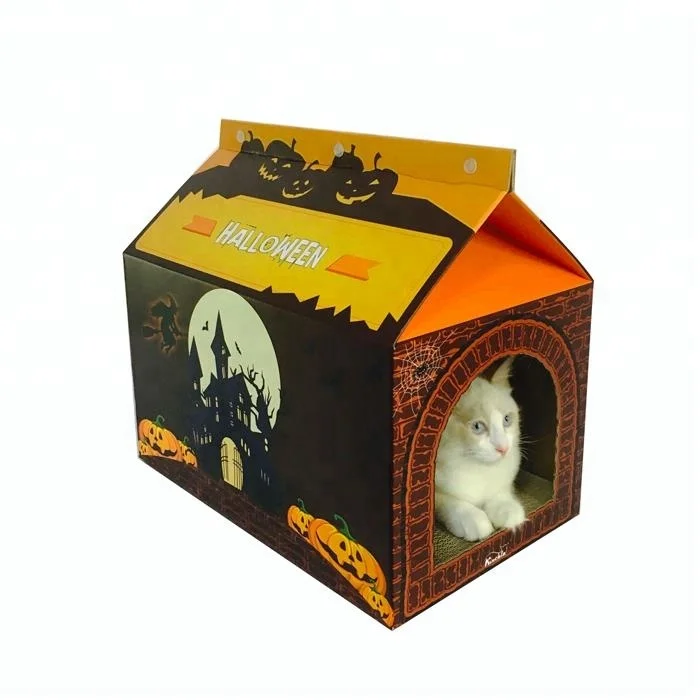 Nouvelle Conception Halloween Pliable Maison En Carton Pour Chat Buy Maison Pour Chats Maison En Carton Pour Chats Nouvelle Maison En Carton Pliable Halloween Pour Chats Product On Alibaba Com