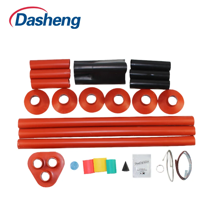 Heat Shrink Termination Kit Heat Shrinkable Cables Accessories Outdoor 3cores Cable Joint 11KV