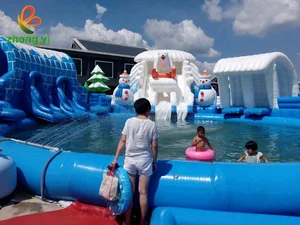 High Quality Swimming Pool Large Water Slide Inflatable Kids Pool