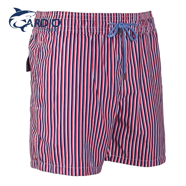 Wholesale Customize Latex Free Swimsuits Washed Swim Shorts for Men Short Swim Trunks