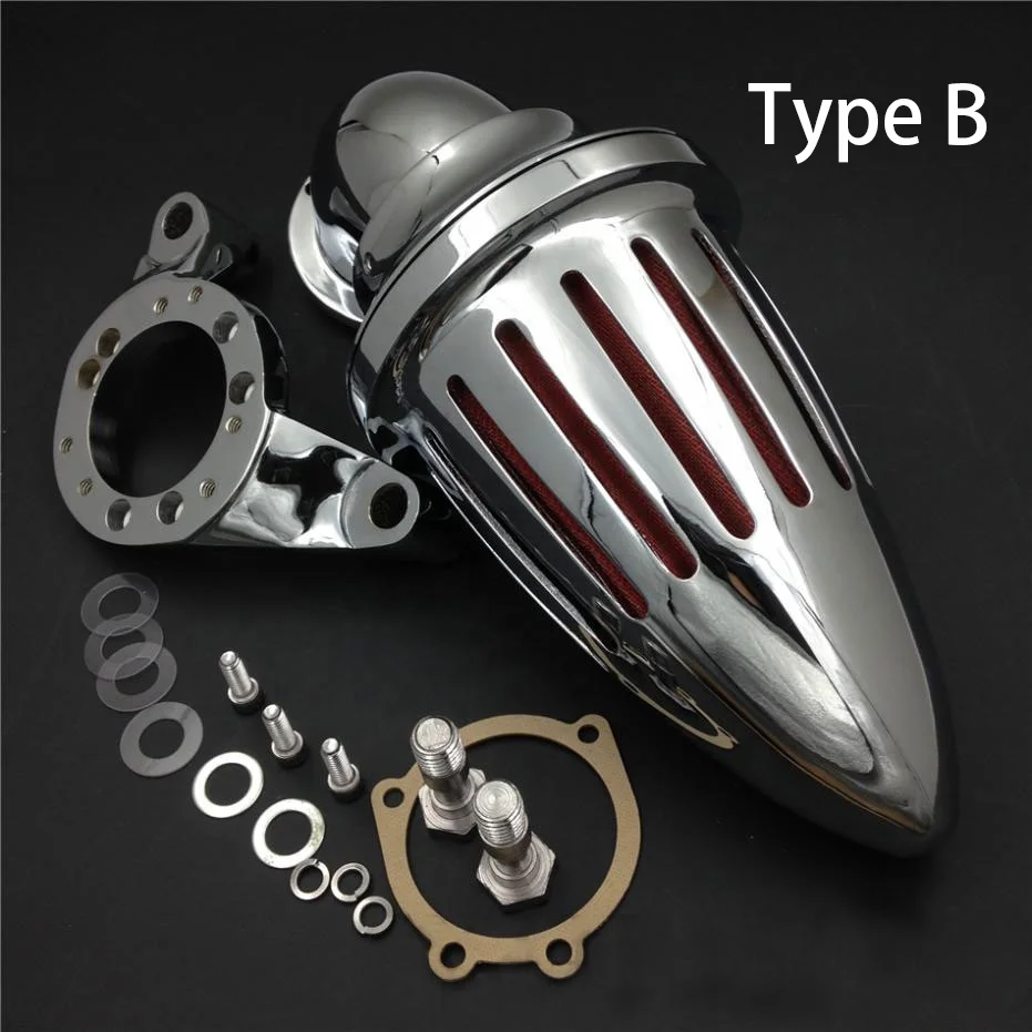 Мотоциклетные аксессуары, наборы воздушных очистителей с шипами, впускной фильтр для карбюратора Harley CV Delph V-Twin