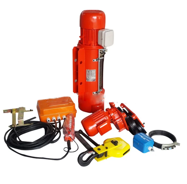 Material Pulling Building Motor Lifting Construction Crane Wire Rope Electric Chain Hoist for Car Mining 3ton 12M