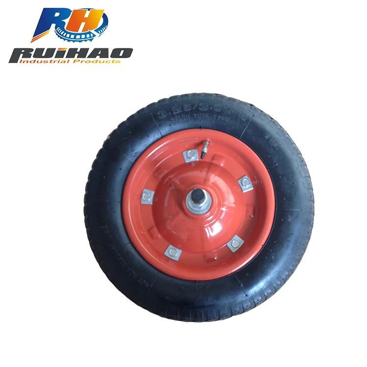 
 Пользовательские 13 дюймов * 3,25-8 пневматические резиновые колеса для ручной тележки  