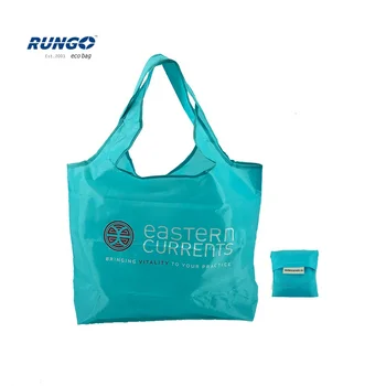 Top Quality Recycle Nylon Shopping Tote Eco Friendly Recycled Foldable Sublimation Polyester Bag