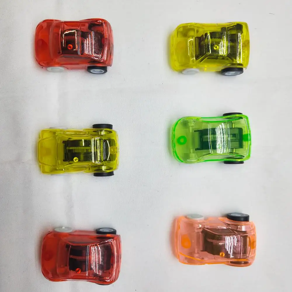 Оптовая продажа, дешевые пластиковые маленькие прозрачные Гоночные Игрушки для торговых автоматов