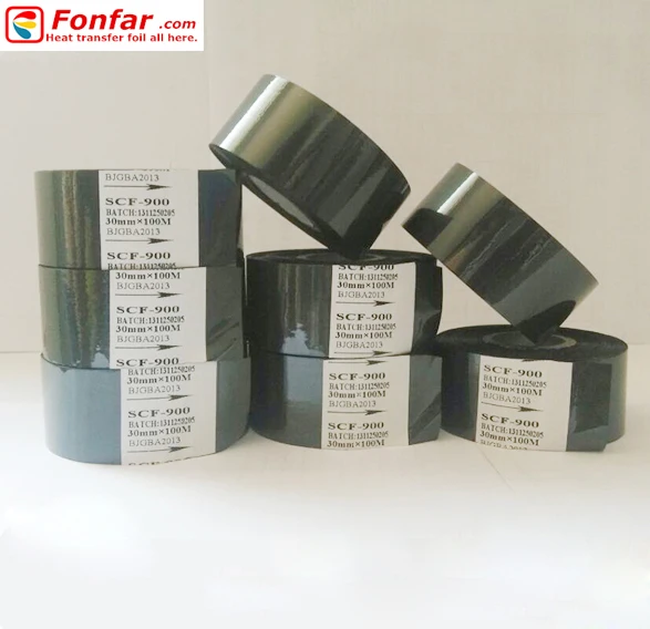 30mm * 100m Black Coding Foil for the General Paper / Milk Carton / Aluminum Foil China Supplier
