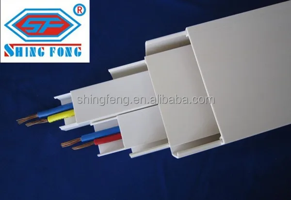 Plastic Air Duct PVC Rectangular Duct 75X75mm PVC Cable Trunking Duct