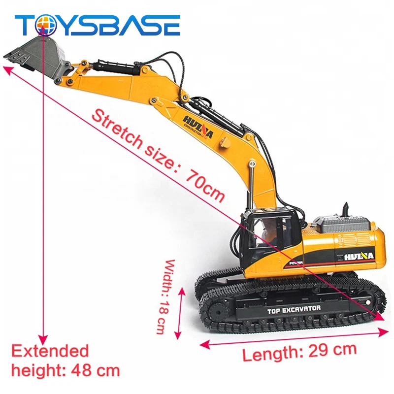 N*G様 HUINA 1580 RC 合金 Huina 1580 Excavator RC Full Metal - 23CH 2.4G Radio Control