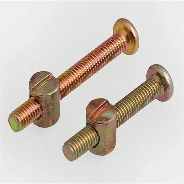 Zinc Plated Hex Drive Socket Cap Furniture Barrel Screws Bolt Nuts Assortment Kit for Furniture Cots Beds Crib