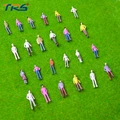 500pcs HO scale model train building people Painted Model Train Passenger People Figures Scale